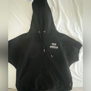 Short sleeve hoodie. Good American